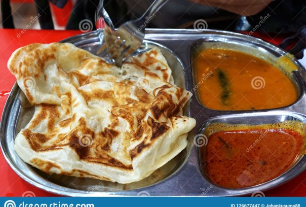 The Indian Roti in Singapore and Malaysia - shadowed mare